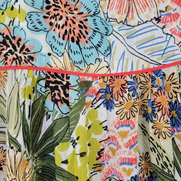 Orientique Australian Floral Dress Womens Size XS Multicolor - Picture 9 of 14